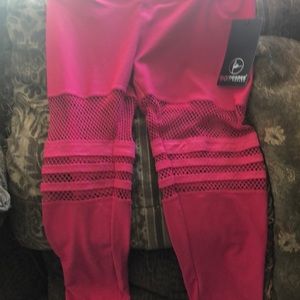Brand new hot pink work our pants